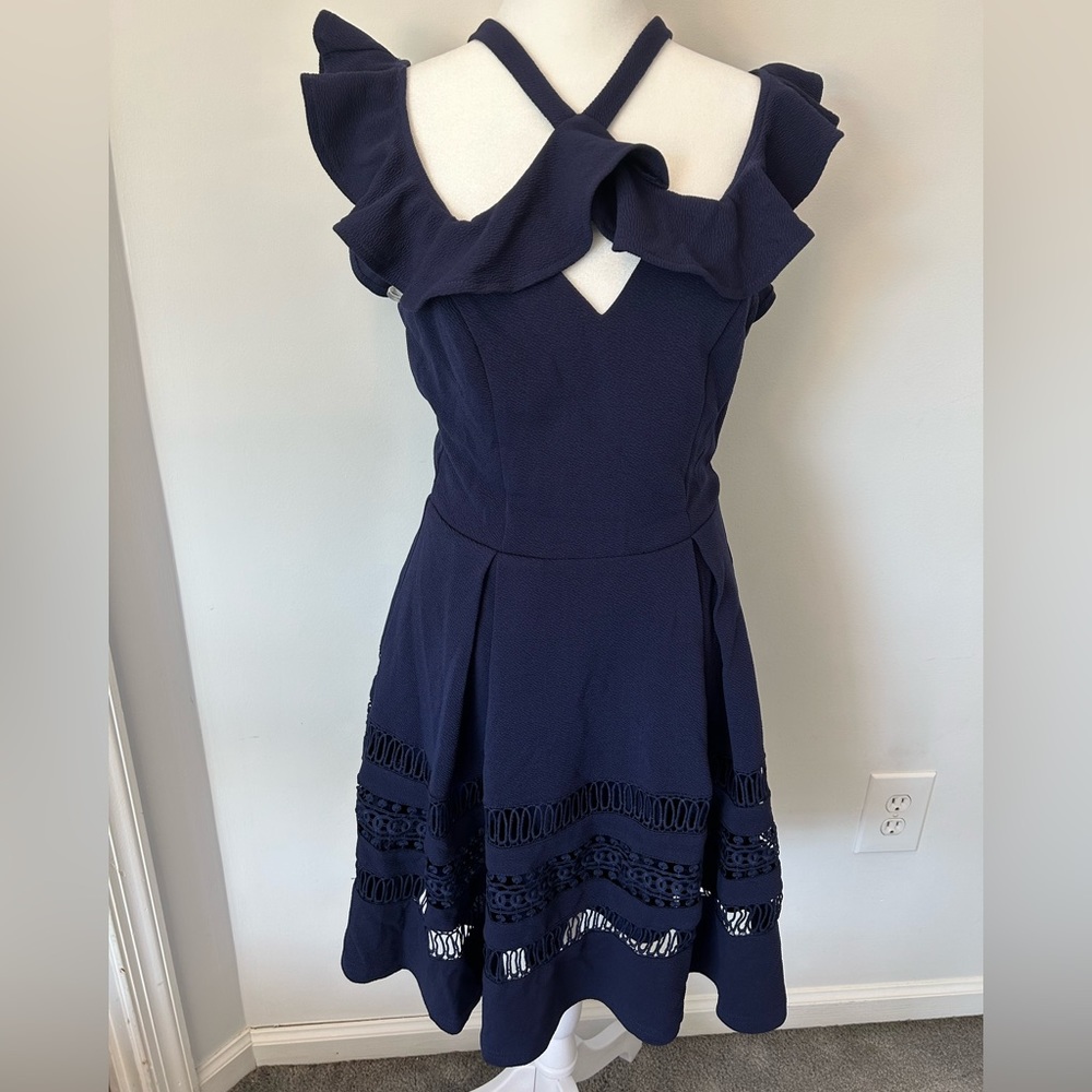 Navy Mini Dress, XS, fit& flare, mini, NWT, Francesca’s
